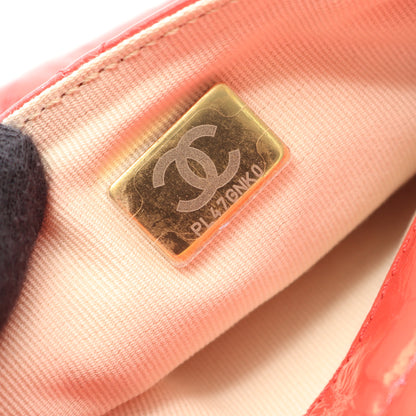マトラッセ スモールホーボー チェーンショルダーバッグ レザー コーラルピンク ゴールド金具 シャネル バッグ CHANEL