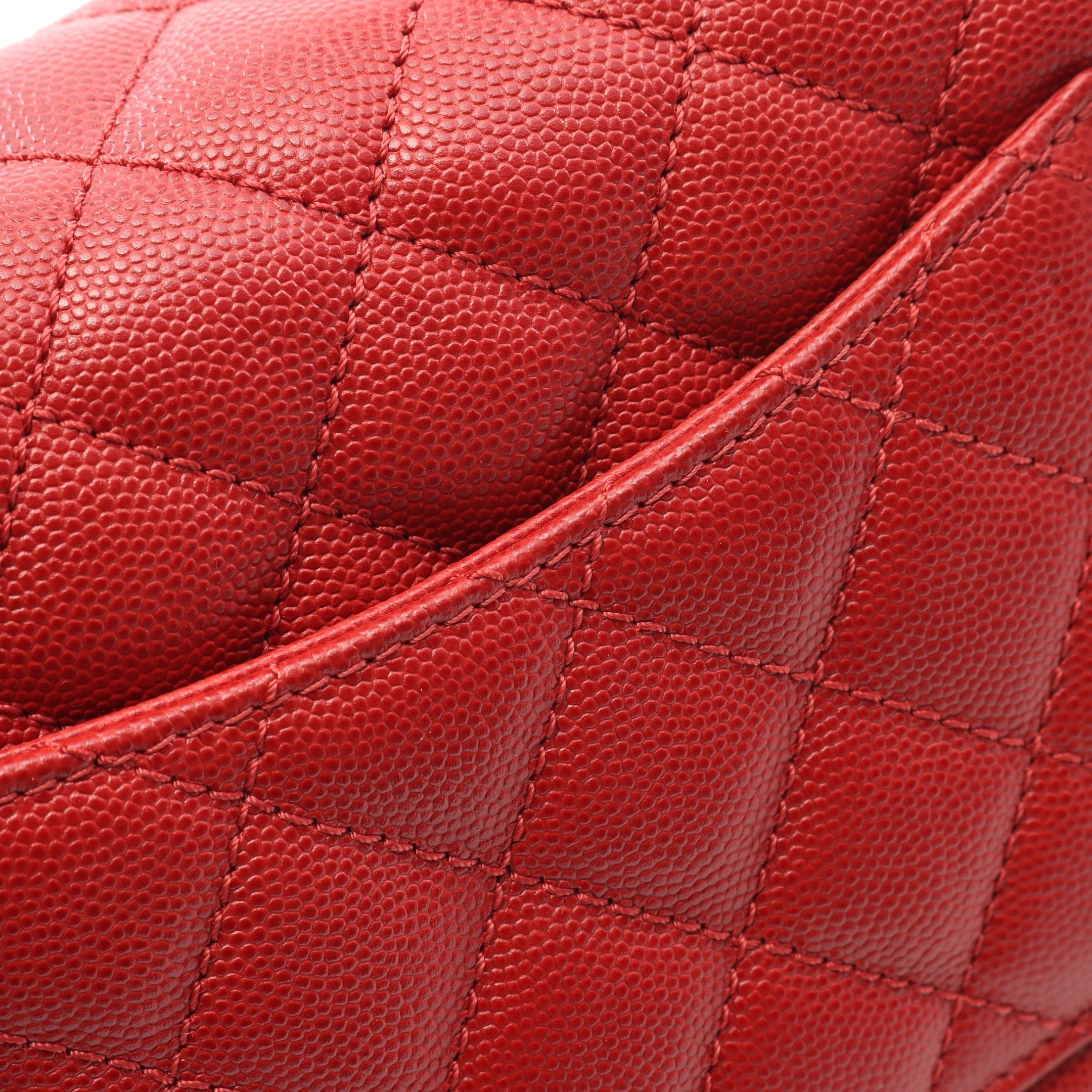 ココハンドル フラップ マトラッセ ハンドバッグ キャビアスキン