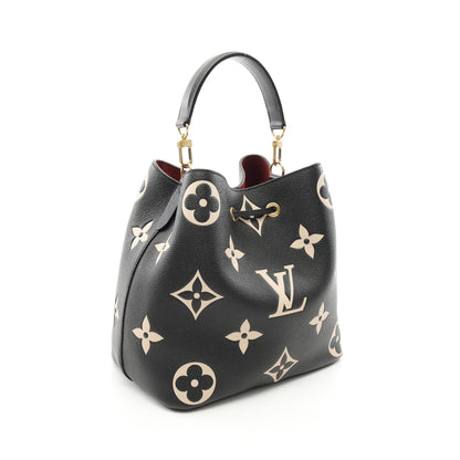 ネオノエMM バイカラー モノグラムアンプラント ショルダーバッグ レザー ブラック ベージュ 2WAY ルイヴィトン バッグ LOUIS VUITTON