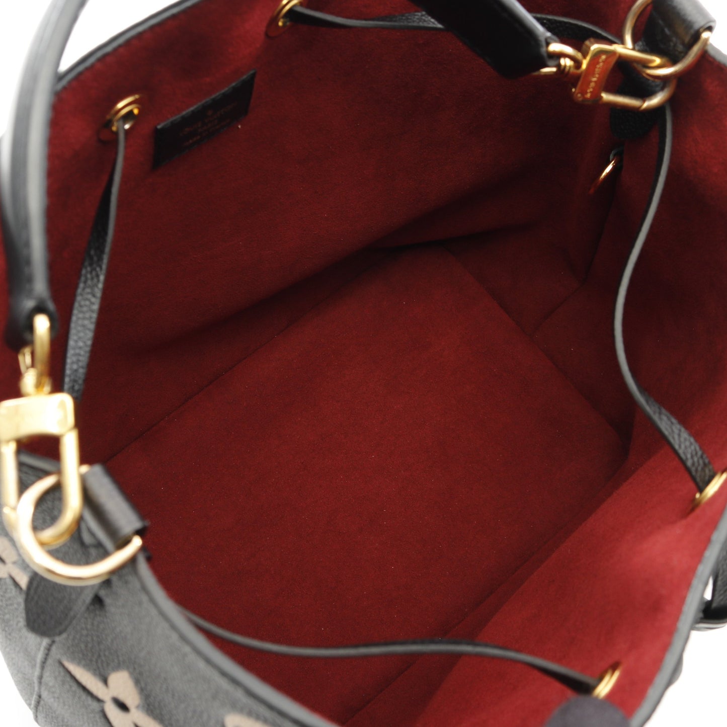 ネオノエMM バイカラー モノグラムアンプラント ショルダーバッグ レザー ブラック ベージュ 2WAY ルイヴィトン バッグ LOUIS VUITTON
