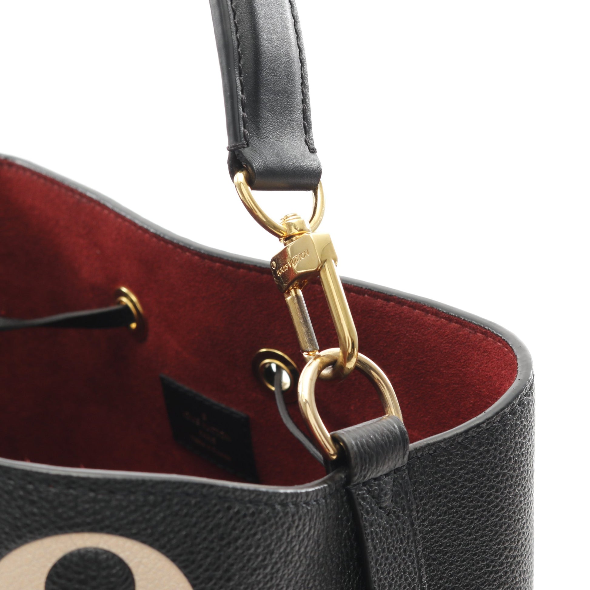 ネオノエMM バイカラー モノグラムアンプラント ショルダーバッグ レザー ブラック ベージュ 2WAY ルイヴィトン バッグ LOUIS VUITTON