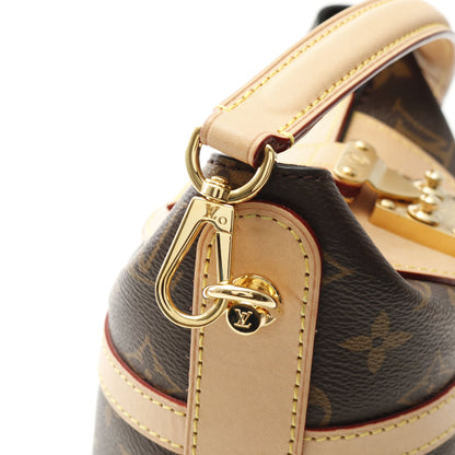 ダッフルバッグ モノグラム ハンドバッグ PVC レザー ブラウン 2WAY ルイヴィトン バッグ LOUIS VUITTON
