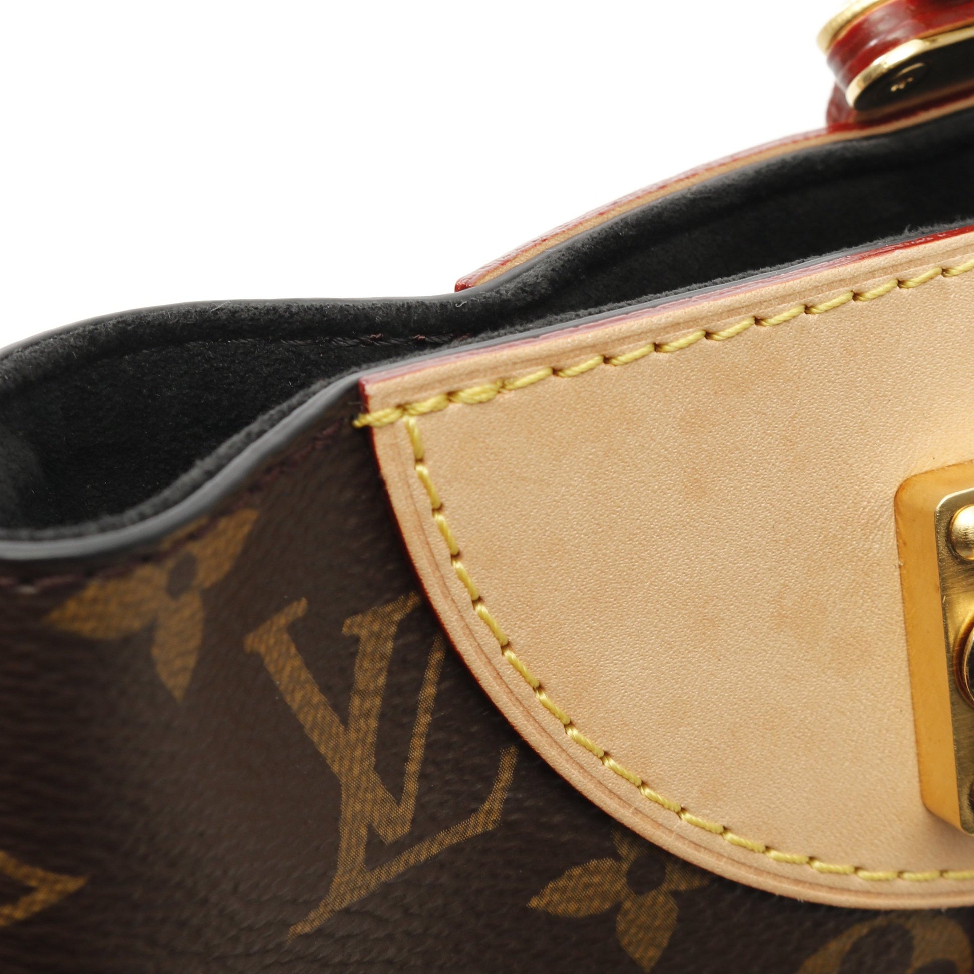 ダッフルバッグ モノグラム ハンドバッグ PVC レザー ブラウン 2WAY ルイヴィトン バッグ LOUIS VUITTON