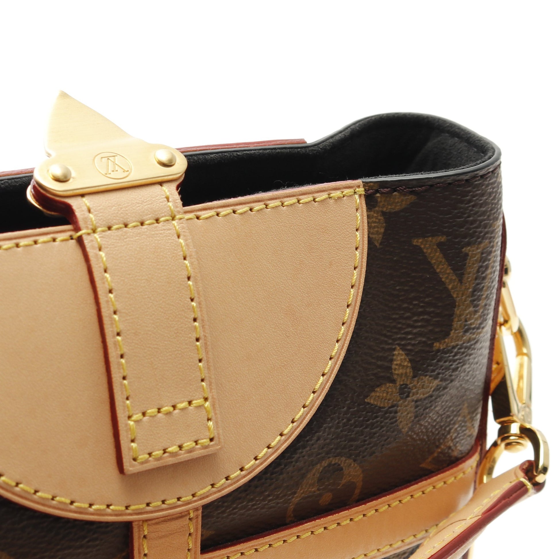 ダッフルバッグ モノグラム ハンドバッグ PVC レザー ブラウン 2WAY ルイヴィトン バッグ LOUIS VUITTON