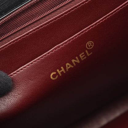 デカマトラッセ34 Wチェーンショルダーバッグ ラムスキン ブラック ゴールド金具 シャネル バッグ CHANEL