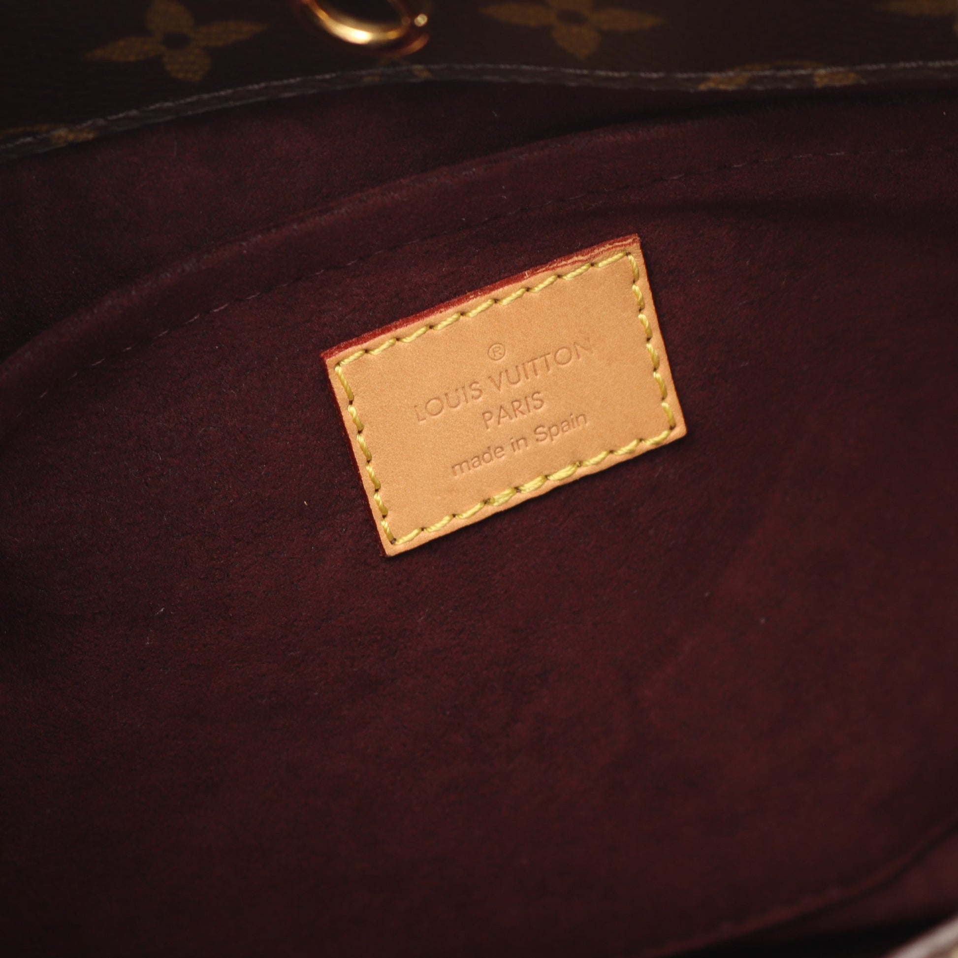 モンテーニュMM モノグラム ハンドバッグ PVC レザー ブラウン 2WAY ルイヴィトン バッグ LOUIS VUITTON