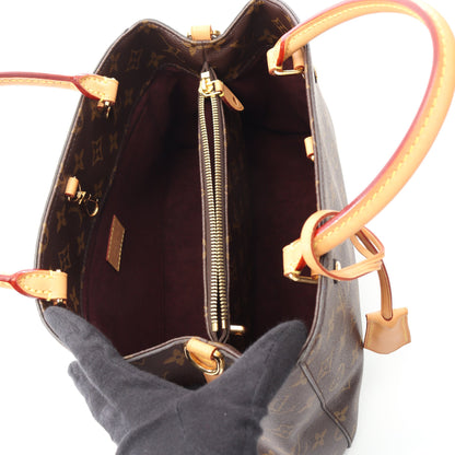 モンテーニュMM モノグラム ハンドバッグ PVC レザー ブラウン 2WAY ルイヴィトン バッグ LOUIS VUITTON