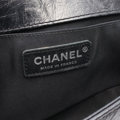 ボーイシャネル チェーンショルダーバッグ エイジドカーフスキン ブラック シルバー金具 シャネル バッグ CHANEL
