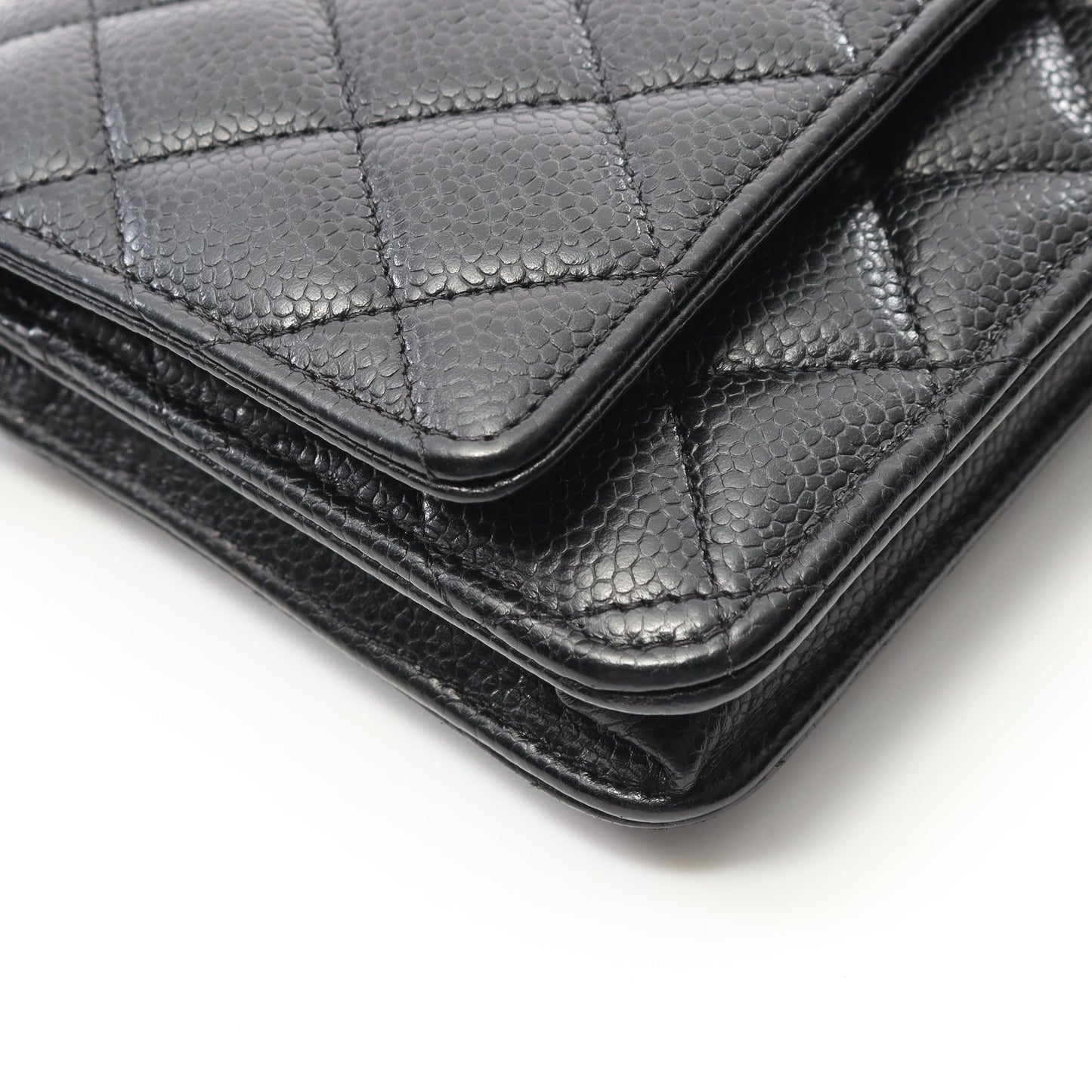 マトラッセ チェーンウォレット キャビアスキン ブラック ゴールド金具 シャネル バッグ CHANEL