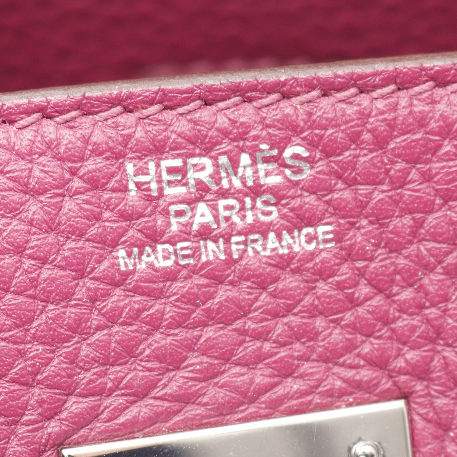 バーキン30 トスカ ハンドバッグ トリヨンクレマンス ピンクパープル シルバー金具 □O刻印 エルメス バッグ HERMES