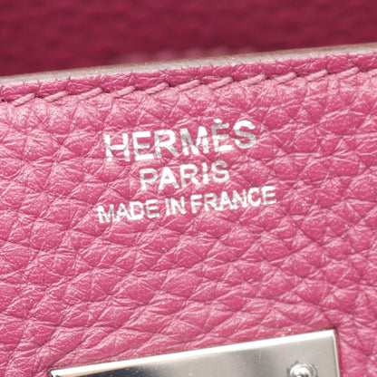 バーキン30 トスカ ハンドバッグ トリヨンクレマンス ピンクパープル シルバー金具 □O刻印 エルメス バッグ HERMES