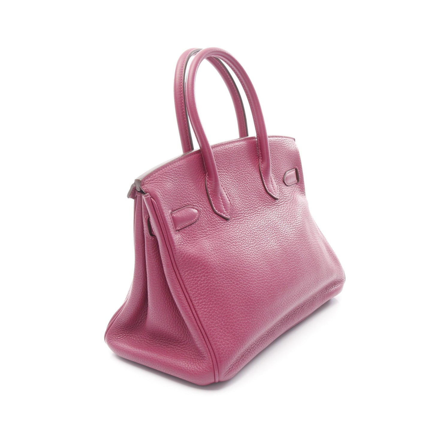 バーキン30 トスカ ハンドバッグ トリヨンクレマンス ピンクパープル シルバー金具 □O刻印 エルメス バッグ HERMES