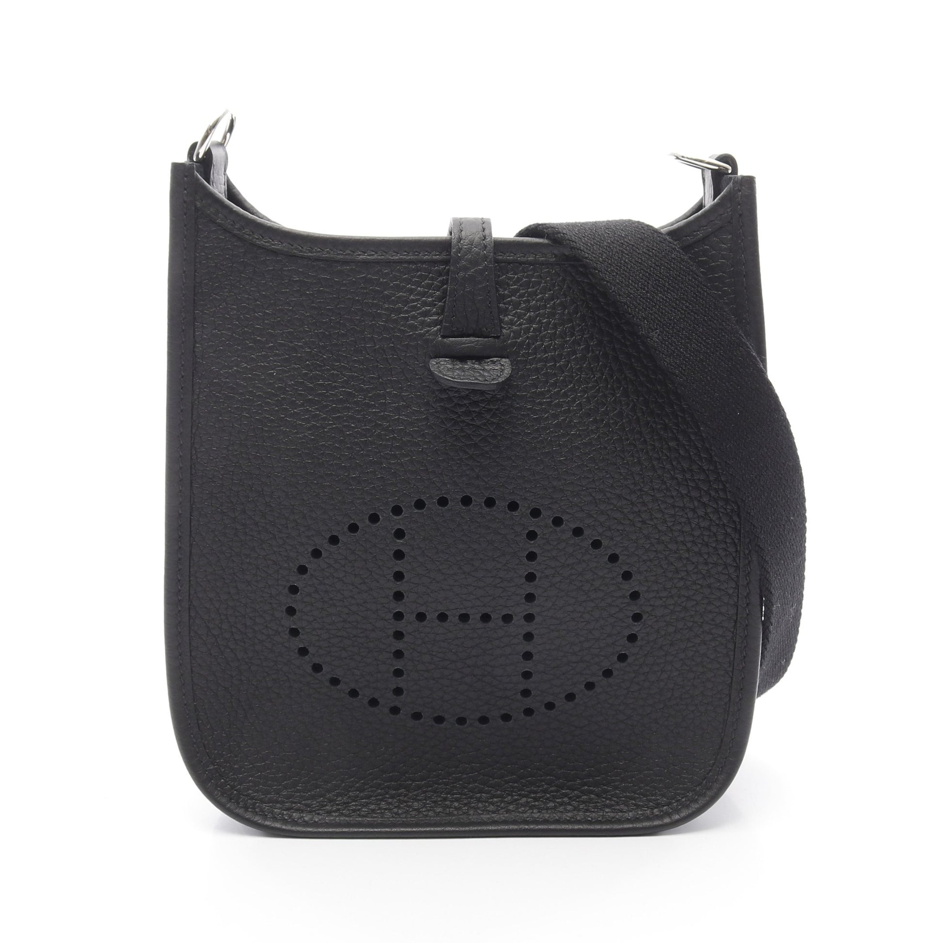 エヴリンTPM ショルダーバッグ トリヨンクレマンス ブラック シルバー金具 W刻印 エルメス バッグ HERMES