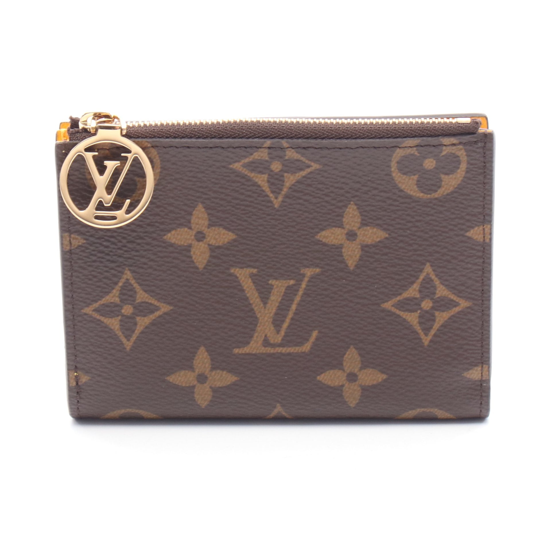 ポルトフォイユ リサ モノグラム ジョーヌドール 二つ折り財布 PVC  