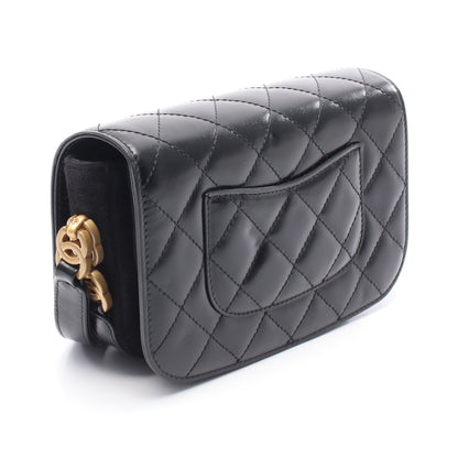 マトラッセ ウエストバッグ ボディバッグ レザー ブラック ゴールド金具 シャネル バッグ CHANEL