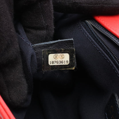 ボーイシャネル ラージ マトラッセ チェーンショルダーバッグ レザー レッド ゴールド金具 シャネル バッグ CHANEL