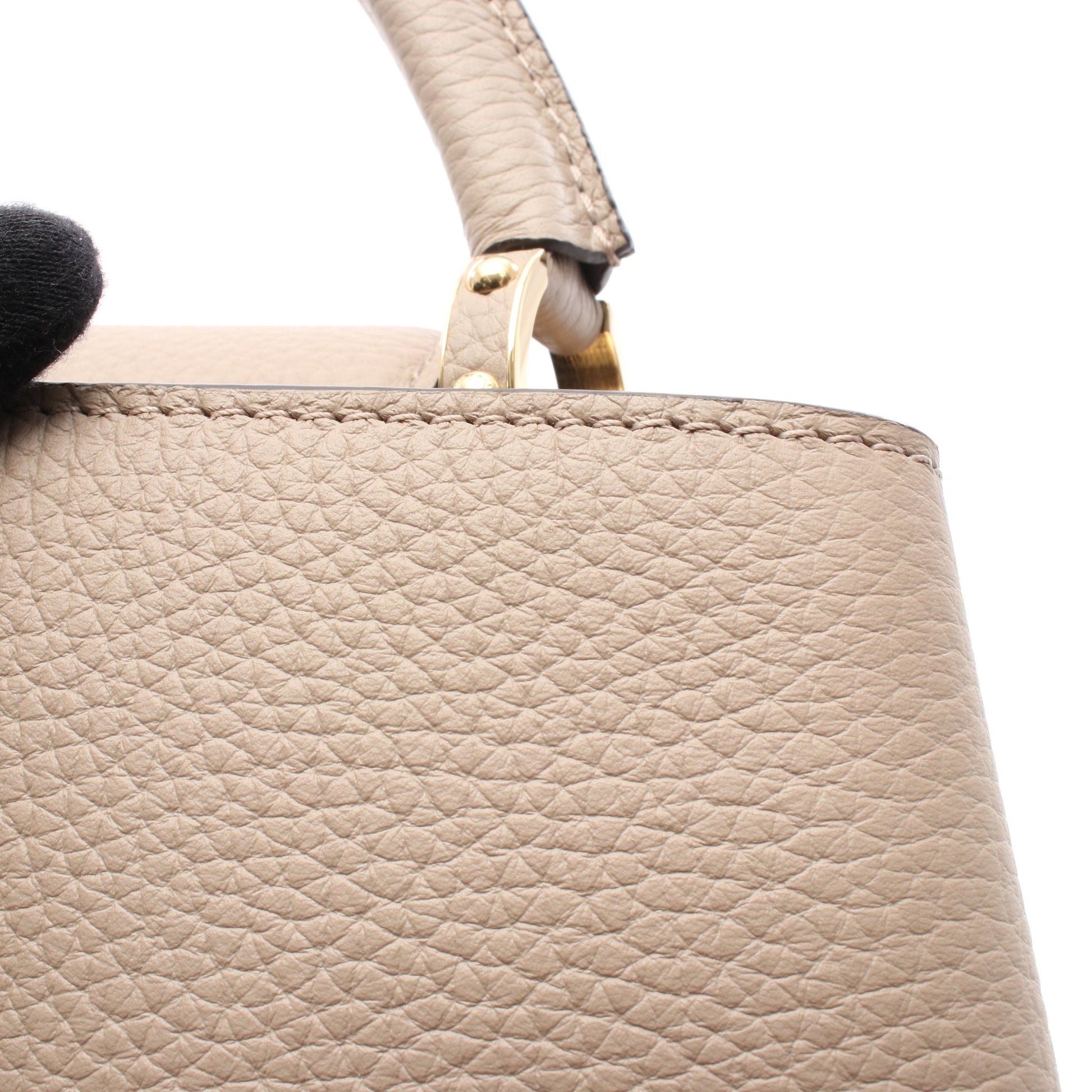 カプシーヌMM ガレ ハンドバッグ レザー グレーベージュ 2WAY ルイヴィトン バッグ LOUIS VUITTON