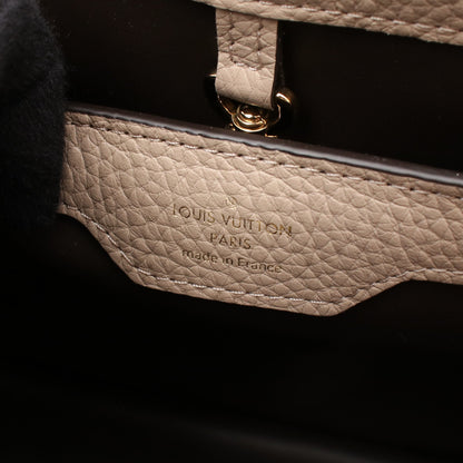 カプシーヌMM ガレ ハンドバッグ レザー グレーベージュ 2WAY ルイヴィトン バッグ LOUIS VUITTON