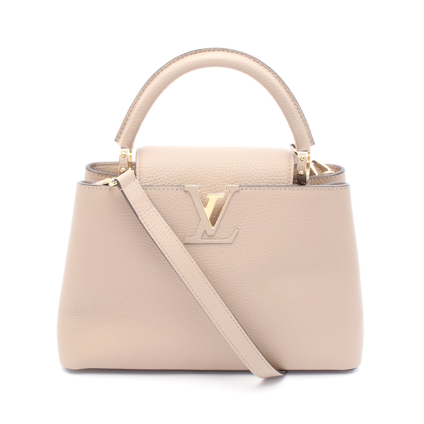 カプシーヌMM ガレ ハンドバッグ レザー グレーベージュ 2WAY ルイヴィトン バッグ LOUIS VUITTON