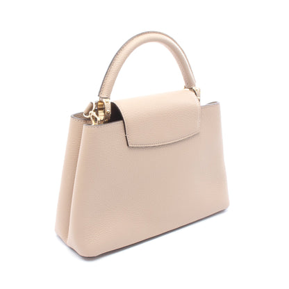 カプシーヌMM ガレ ハンドバッグ レザー グレーベージュ 2WAY ルイヴィトン バッグ LOUIS VUITTON