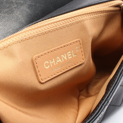 マトラッセ ショルダーバッグ レザー ブラック ゴールド金具 シャネル バッグ CHANEL