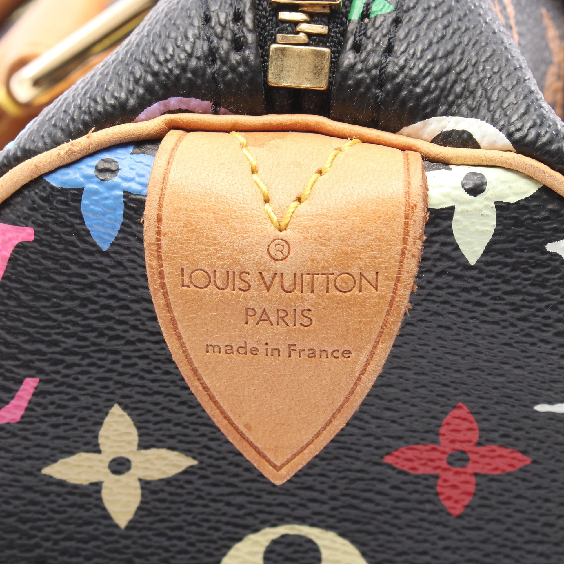 スピーディ30 モノグラムマルチカラー ノワール ハンドバッグ PVC レザー ブラック ルイヴィトン バッグ LOUIS VUITTON