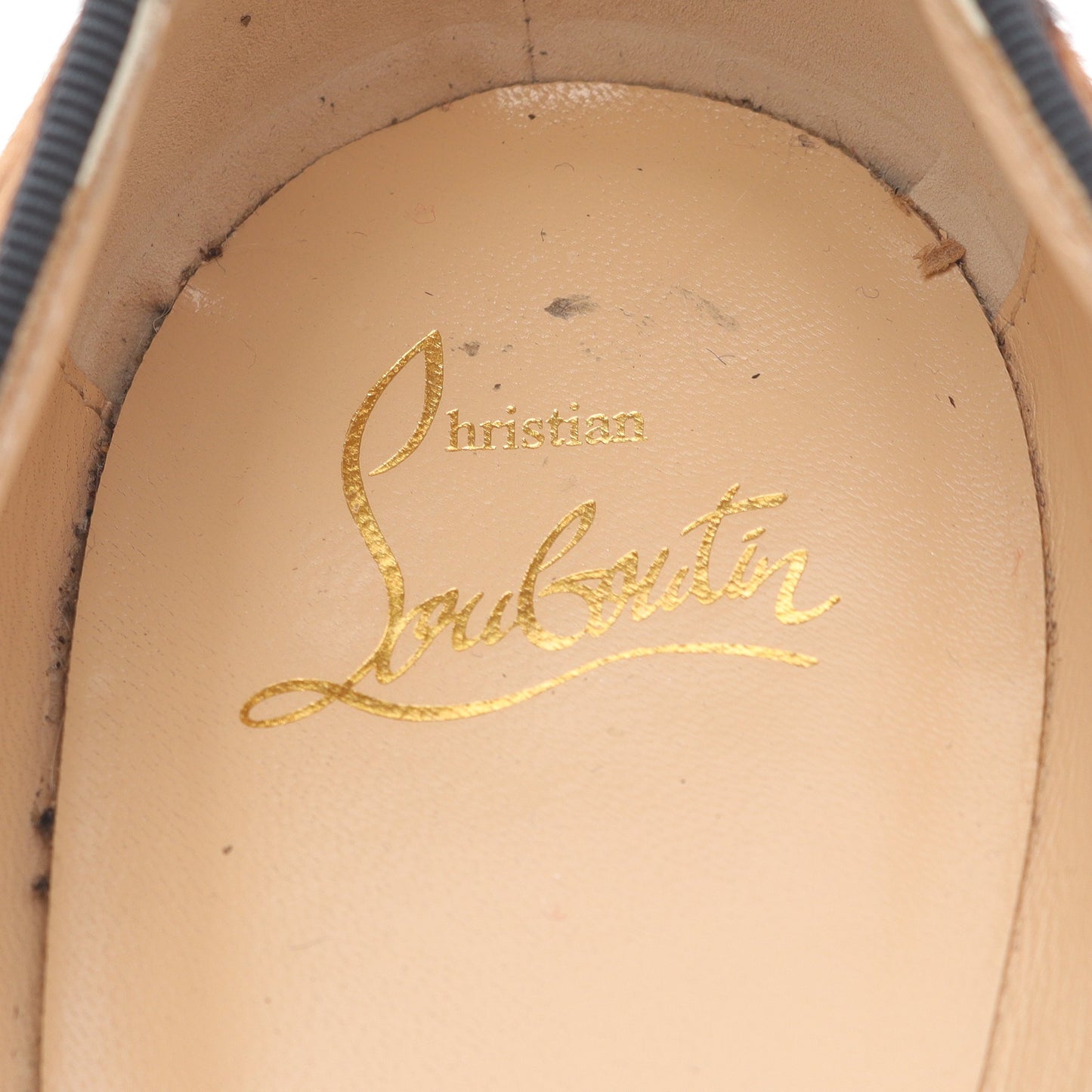 SAKOUETTE FLAT フラットシューズ レオパード ハラコ ベージュ ブラック クリスチャンルブタン シューズ Christian Louboutin