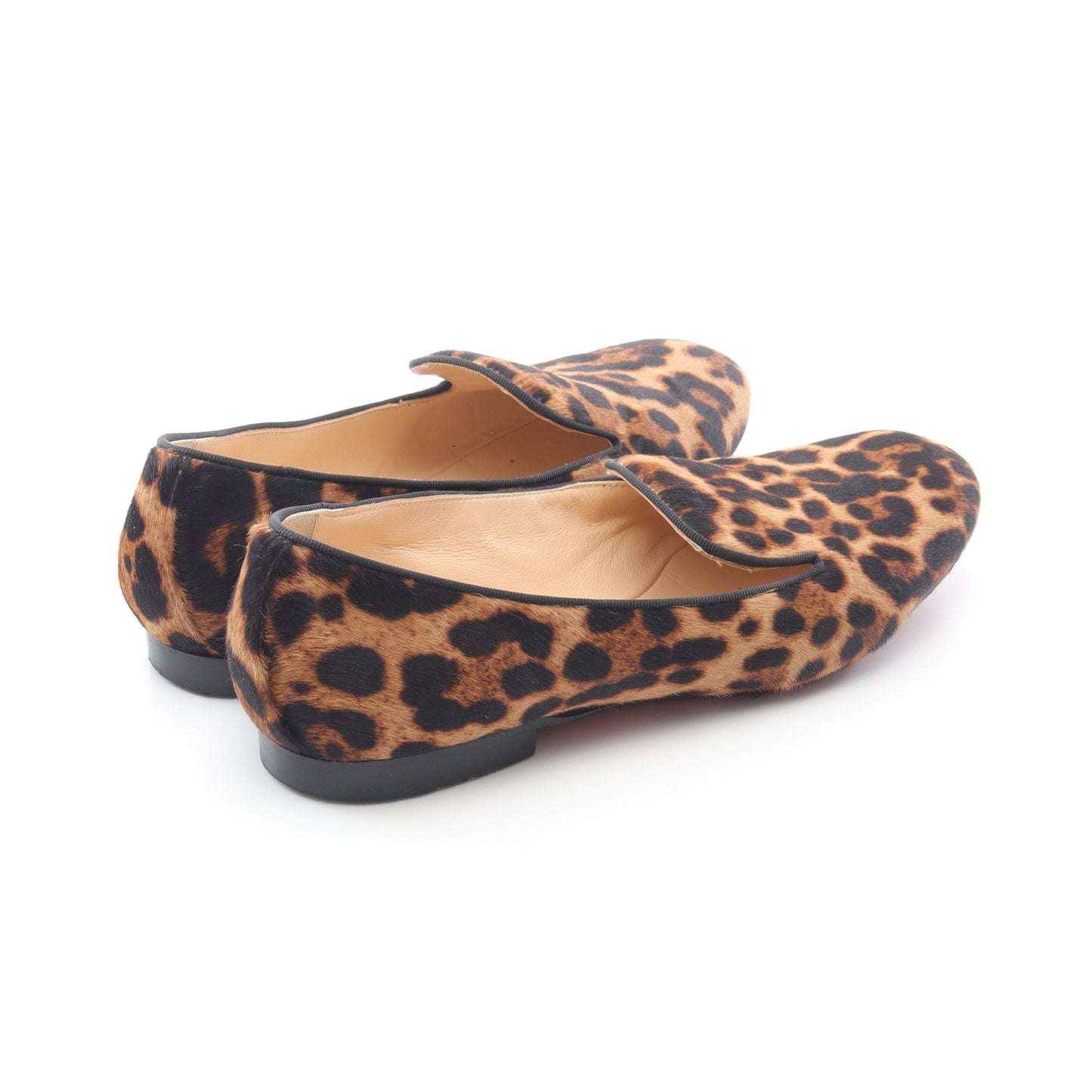 SAKOUETTE FLAT フラットシューズ レオパード ハラコ ベージュ ブラック クリスチャンルブタン シューズ Christian Louboutin