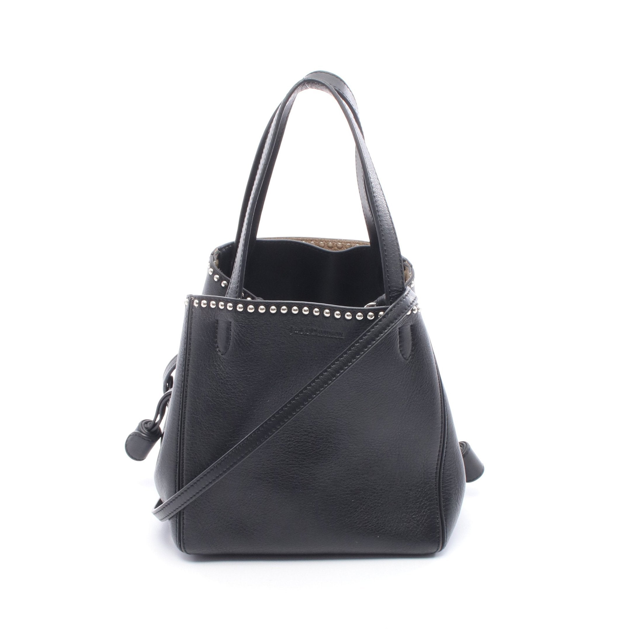 BELLE MINI WITH STUDS ベル ミニ ハンドバッグ レザー ブラック BELLE MINI WITH STUDS ベル ミニ ハンドバッグ レザー ブラック