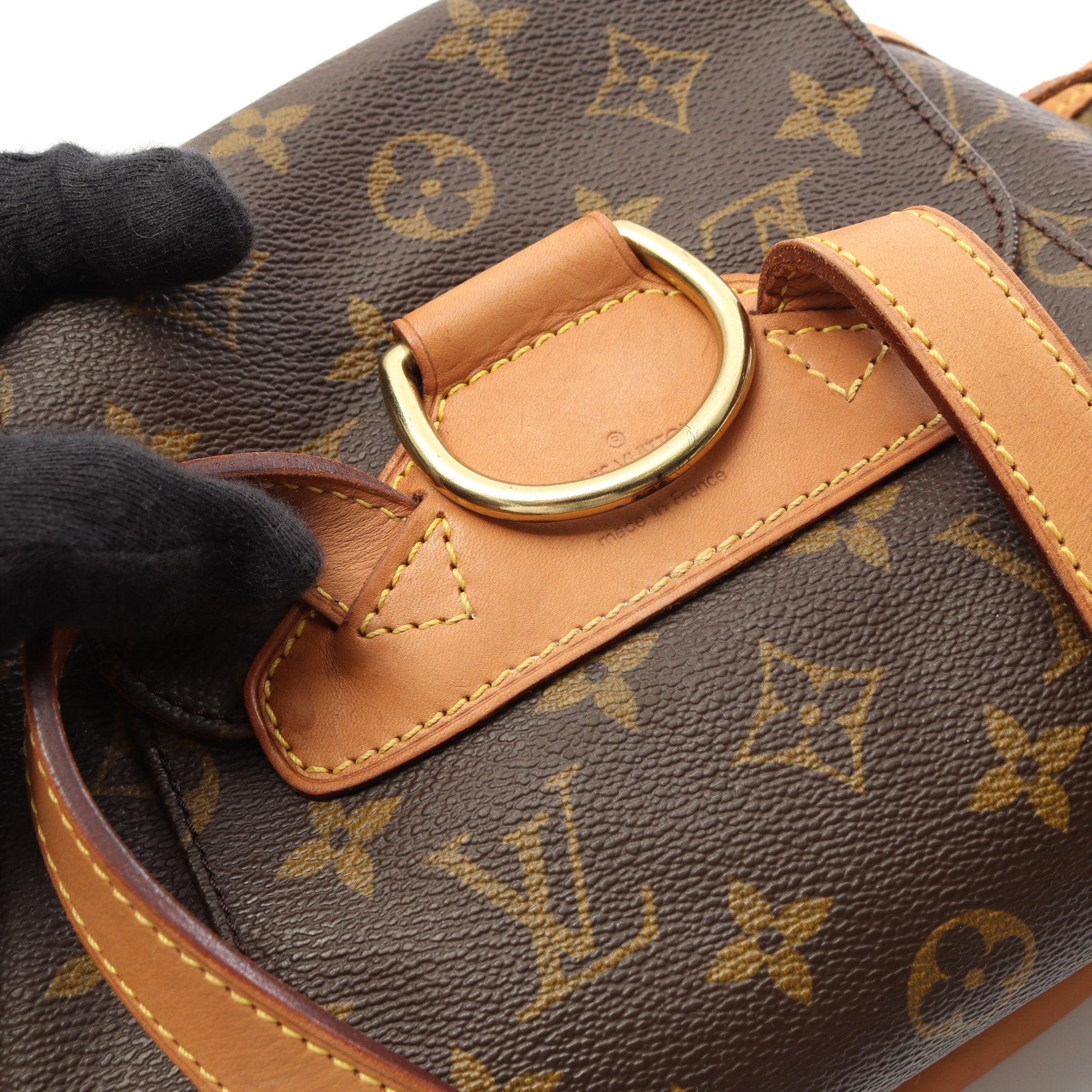 モンスリMM モノグラム バックパック リュックサック PVC レザー