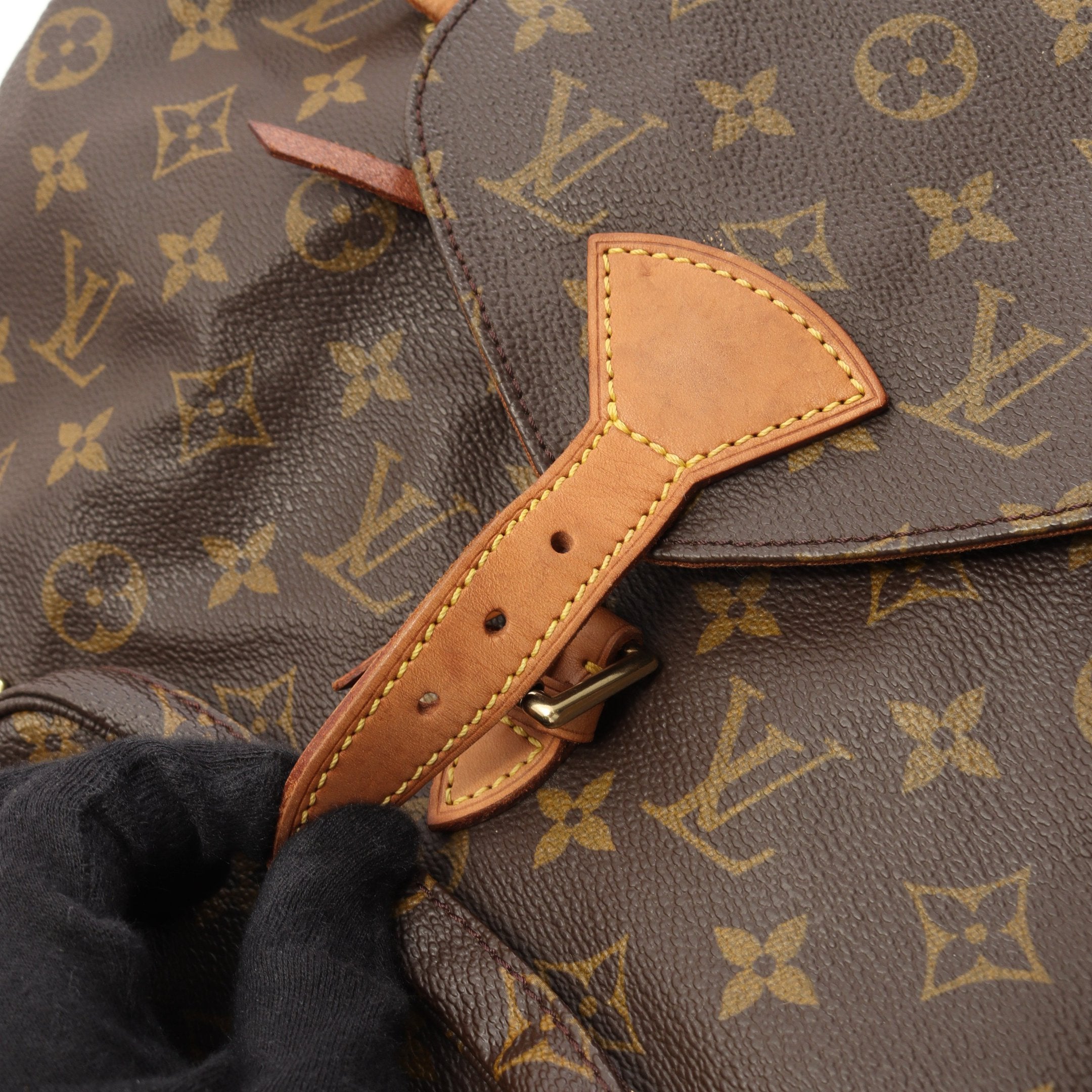 モンスリMM モノグラム バックパック リュックサック PVC レザー