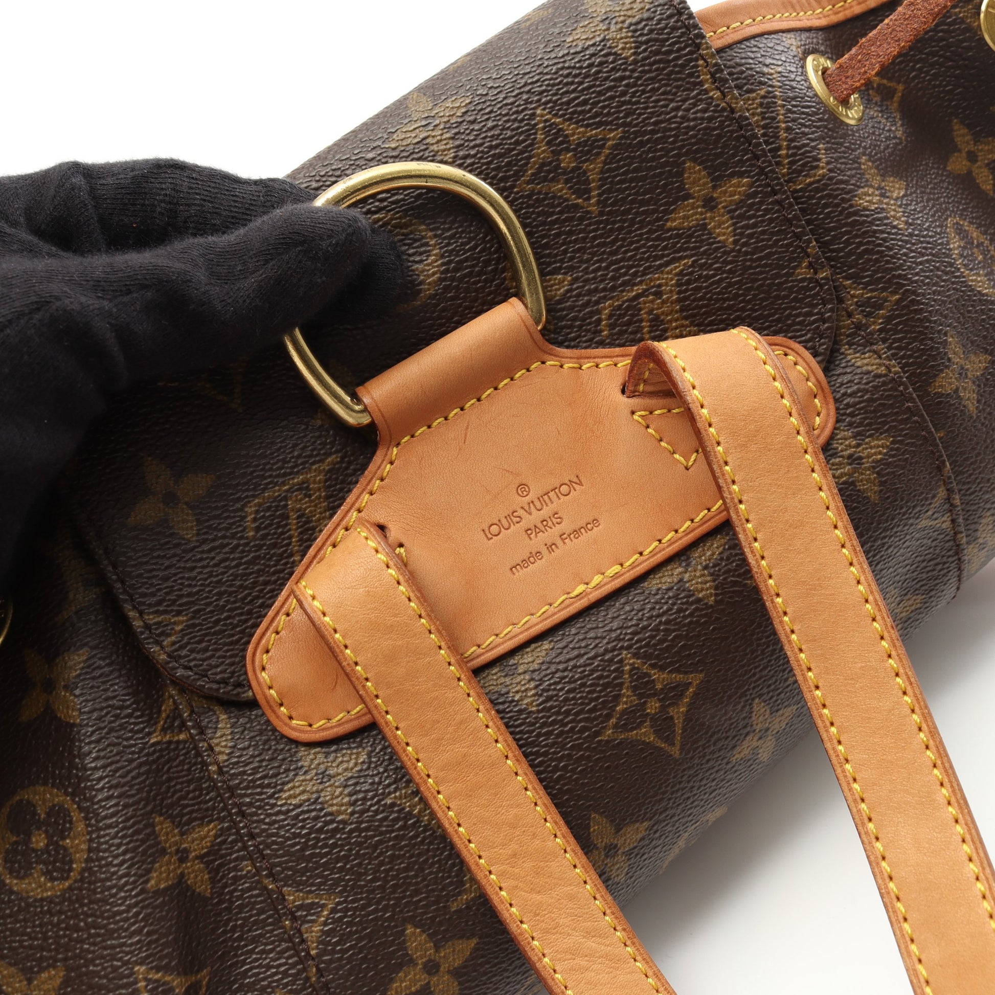 モンスリMM モノグラム バックパック リュックサック PVC レザー  