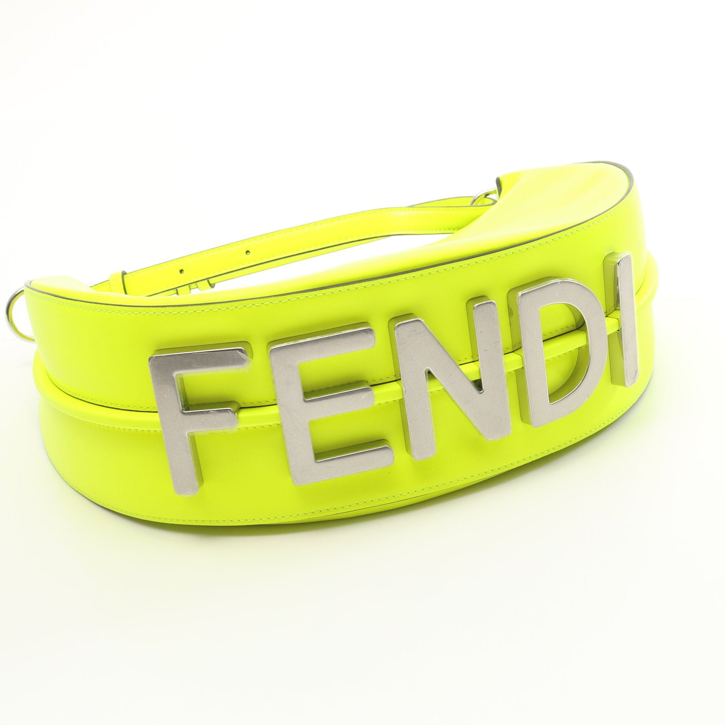 グラフィ ハンドバッグ レザー イエローグリーン ネオンカラー フェンディ バッグ FENDI
