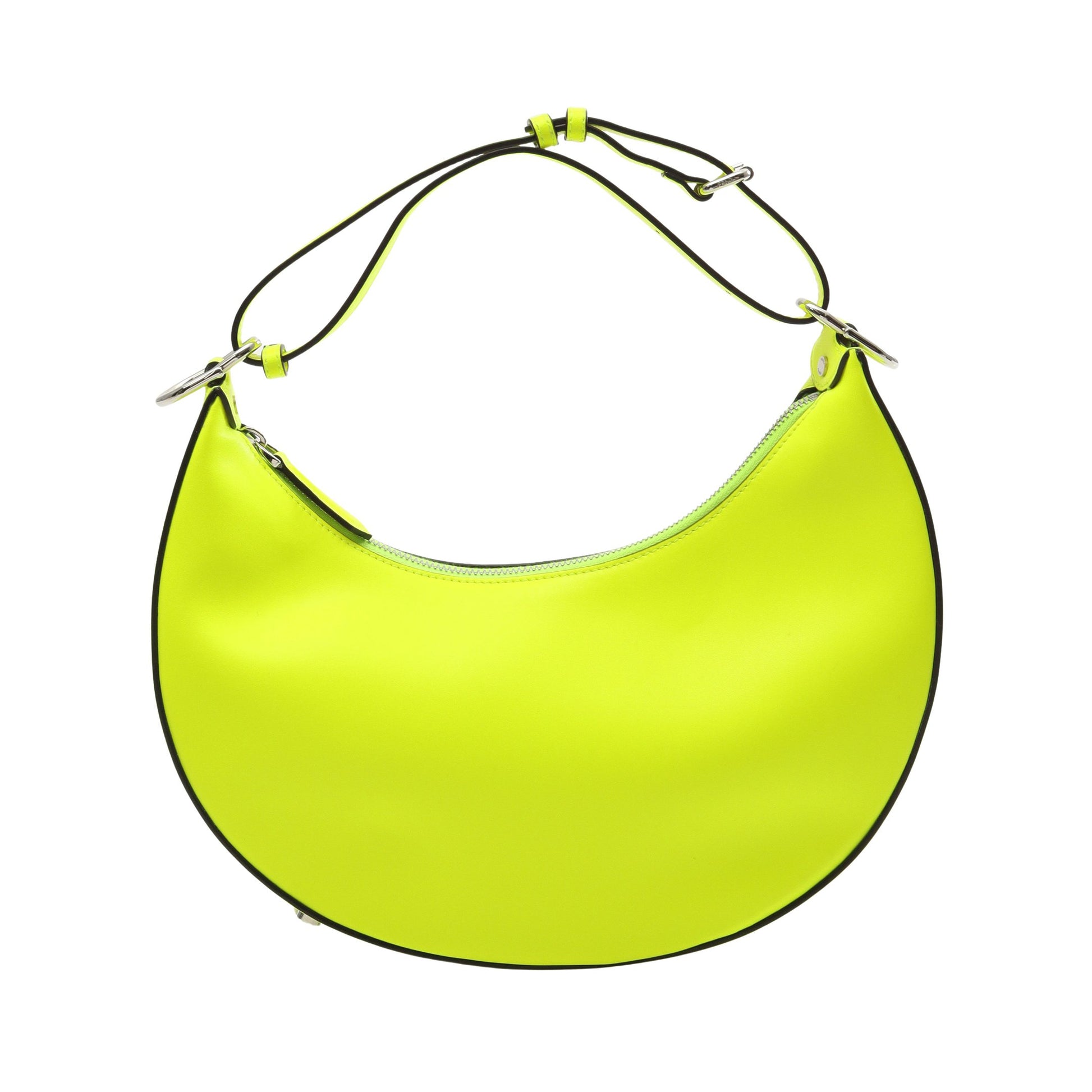 グラフィ ハンドバッグ レザー イエローグリーン ネオンカラー フェンディ バッグ FENDI
