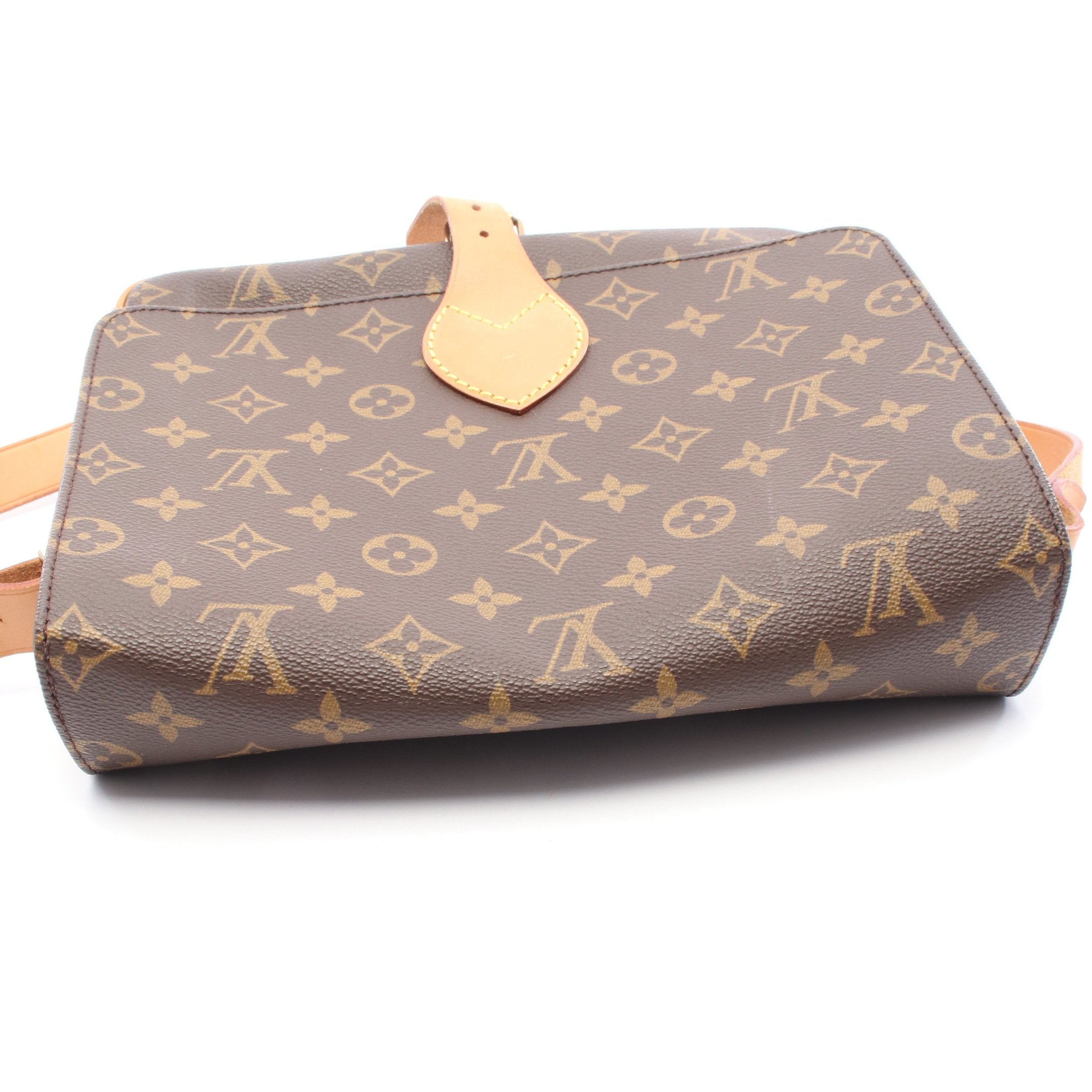 LOUIS VUITTON カルトシエール GM モノグラム ショルダーバッグ カルトシエールGM モノグラム ショルダーバッグ PVC レザー ブラウン