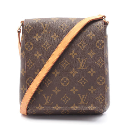 ミュゼットサルサ ショートストラップ モノグラム ショルダーバッグ PVC レザー ブラウン ルイヴィトン バッグ LOUIS VUITTON