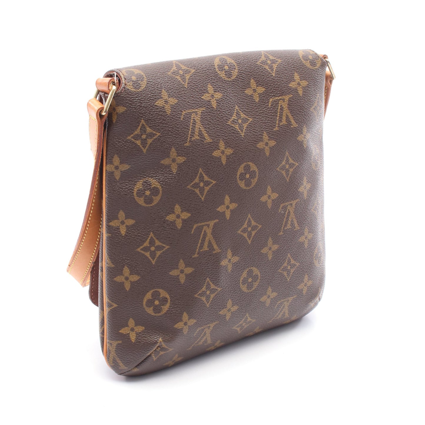 ミュゼットサルサ ショートストラップ モノグラム ショルダーバッグ PVC レザー ブラウン ルイヴィトン バッグ LOUIS VUITTON