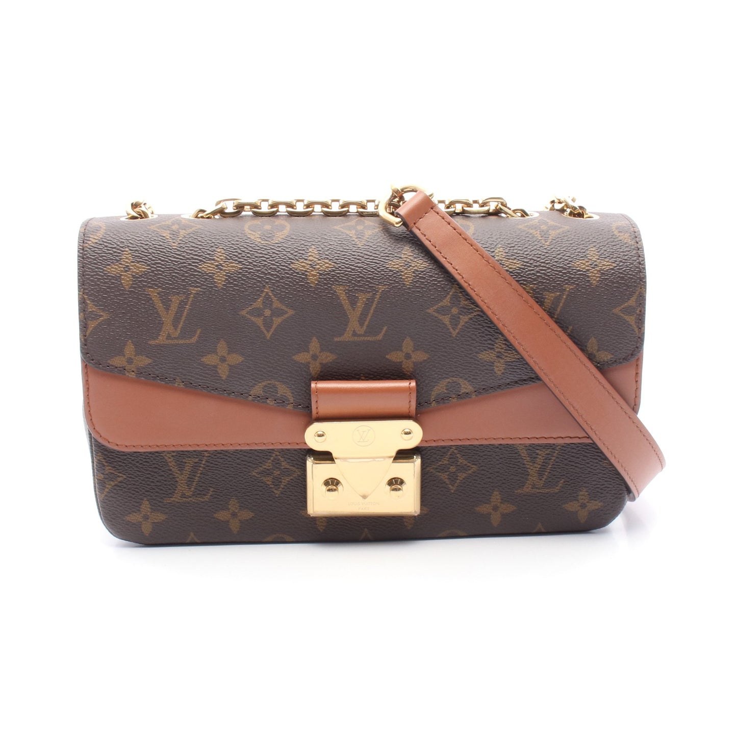 マルソー モノグラム キャラメル チェーンショルダーバッグ PVC レザー ブラウン ルイヴィトン バッグ LOUIS VUITTON