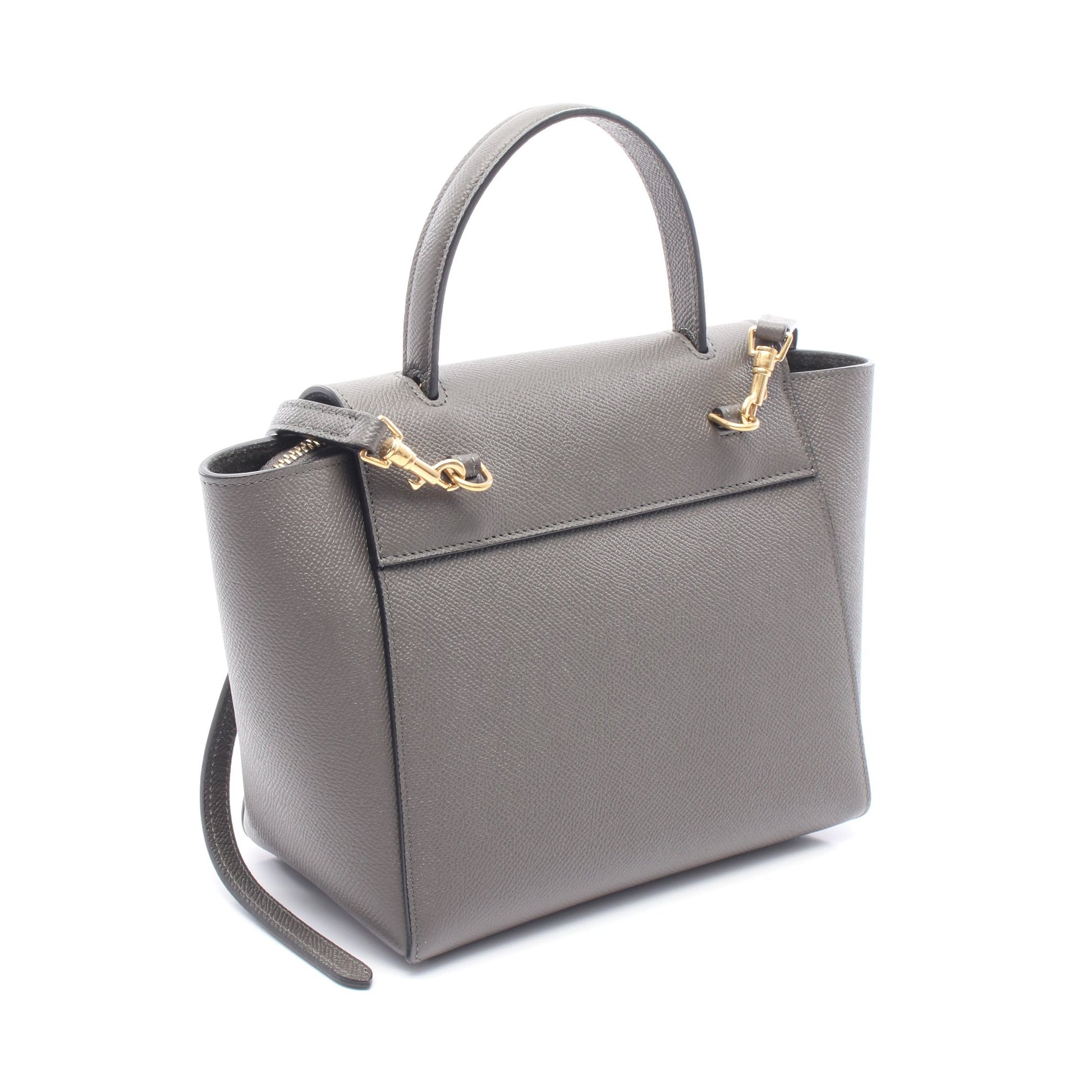 BELT BAG NANO ベルトバッグ ナノ ハンドバッグ レザー グレー 2WAY 