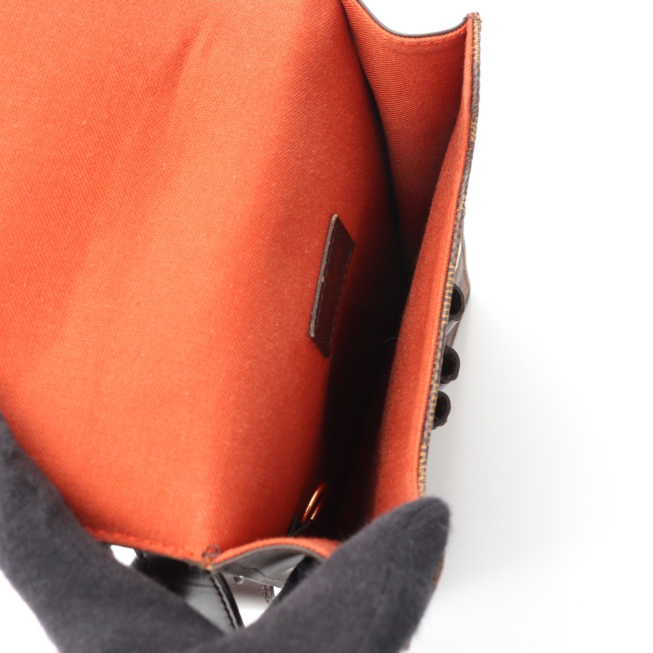 ポートベロー ダミエエベヌ ショルダーバッグ PVC レザー