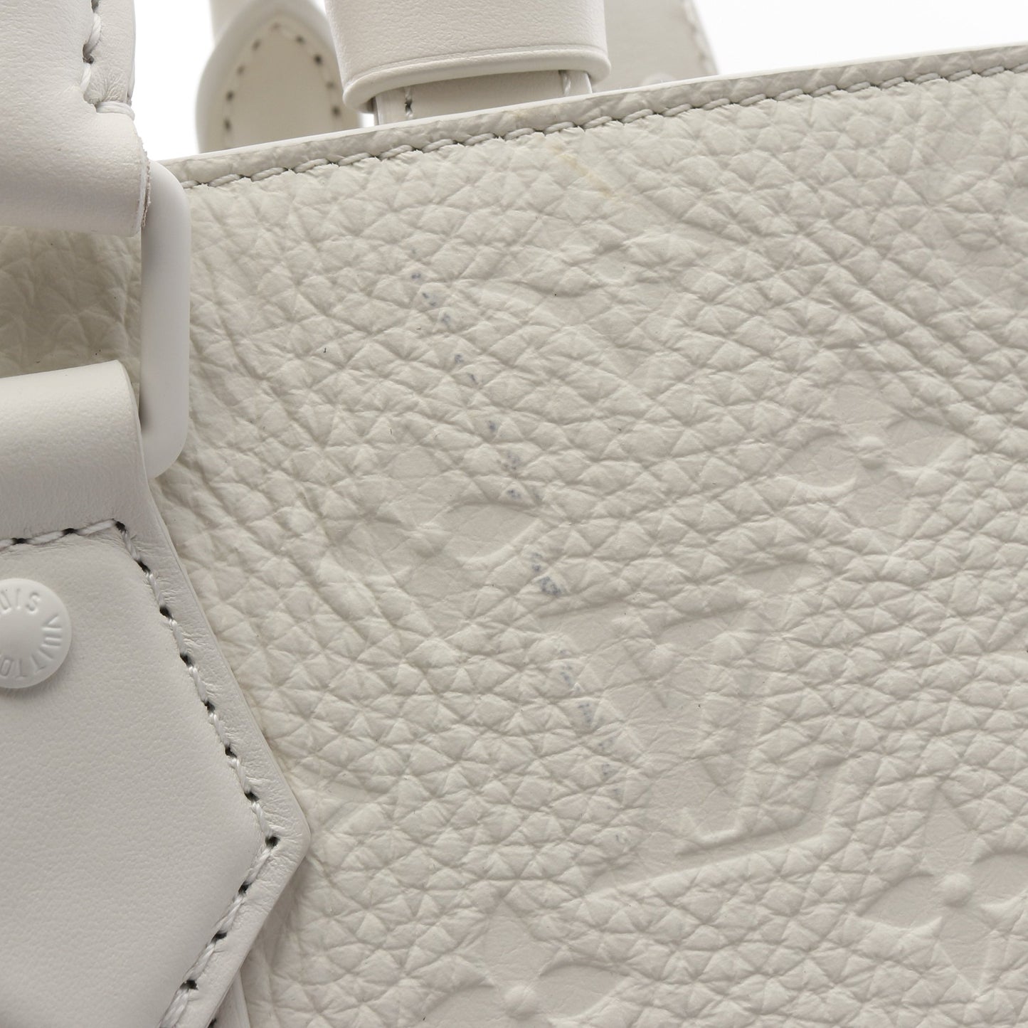 サックプラ 24H モノグラムトリヨン ショルダーバッグ トートバッグ レザー ホワイト 2WAY ルイヴィトン バッグ LOUIS VUITTON