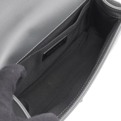 ボーイシャネル チェーンショルダーバッグ ツイード レザー グレー アンティークシルバー金具 シャネル バッグ CHANEL