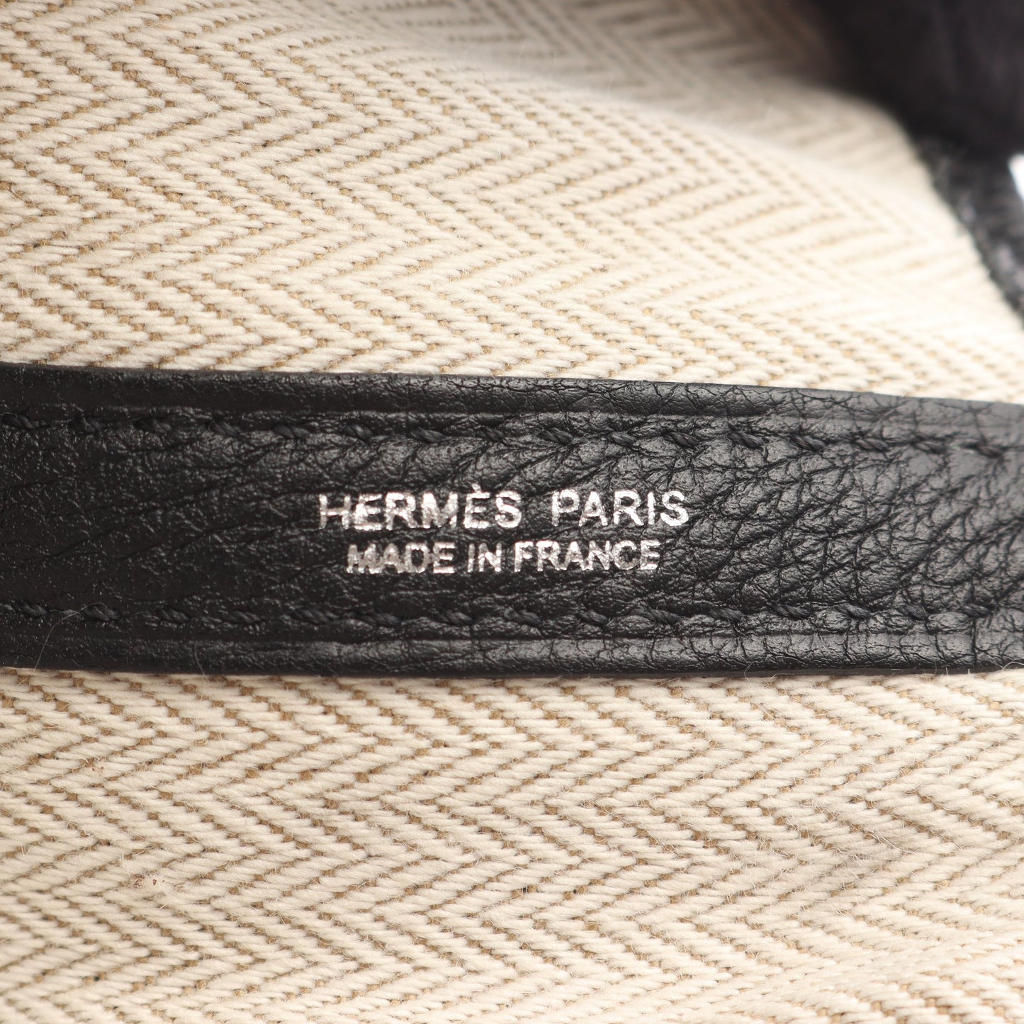 ガーデンパーティPM ハンドバッグ トートバッグ ネゴンダ ブラック シルバー金具 Y刻印 エルメス バッグ HERMES