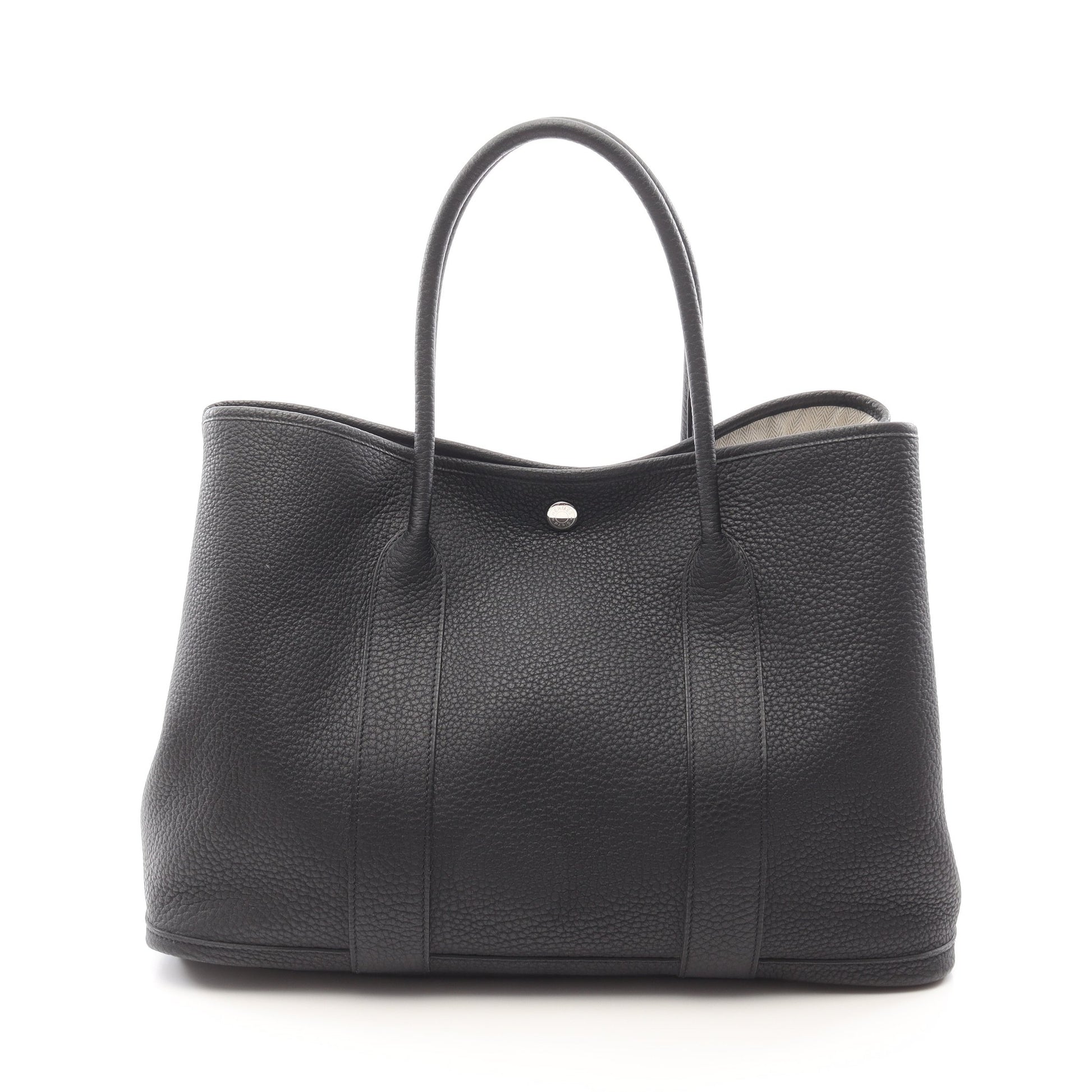 ガーデンパーティPM ハンドバッグ トートバッグ ネゴンダ ブラック シルバー金具 Y刻印 エルメス バッグ HERMES