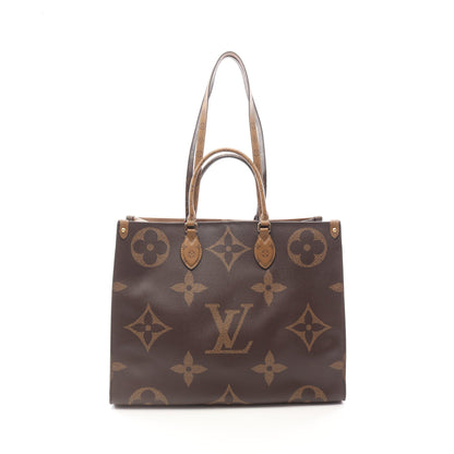 オンザゴーGM モノグラムジャイアント リバース ショルダーバッグ トートバッグ PVC ブラウン ベージュ 2WAY ルイヴィトン バッグ LOUIS VUITTON
