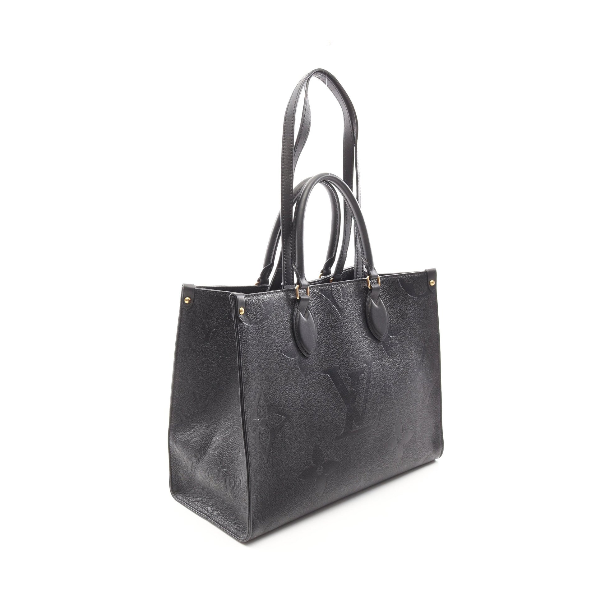 オンザゴーMM モノグラムアンプラント ノワール ショルダーバッグ トートバッグ レザー ブラック 2WAY ルイヴィトン バッグ LOUIS VUITTON
