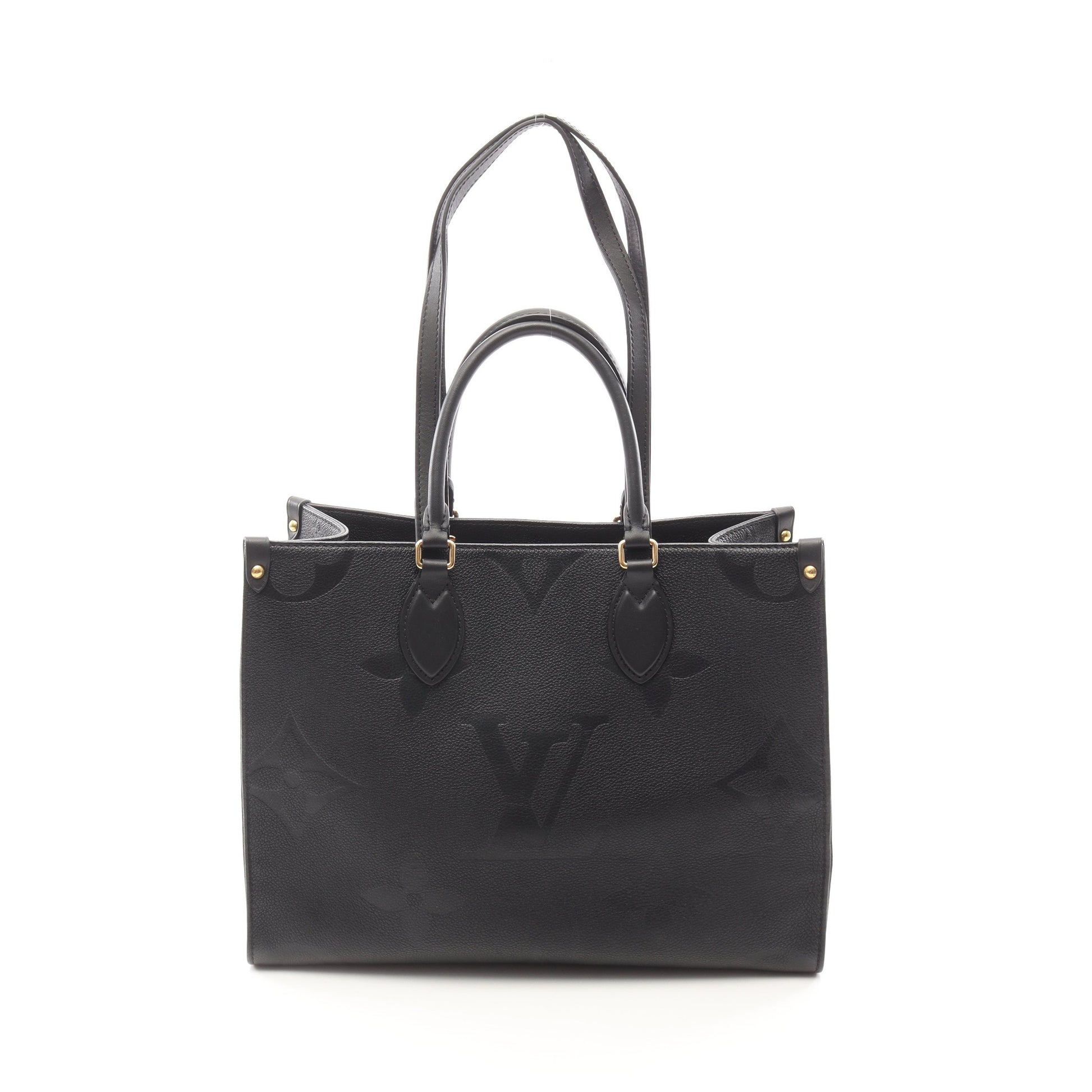 オンザゴーMM モノグラムアンプラント ノワール ショルダーバッグ トートバッグ レザー ブラック 2WAY ルイヴィトン バッグ LOUIS VUITTON