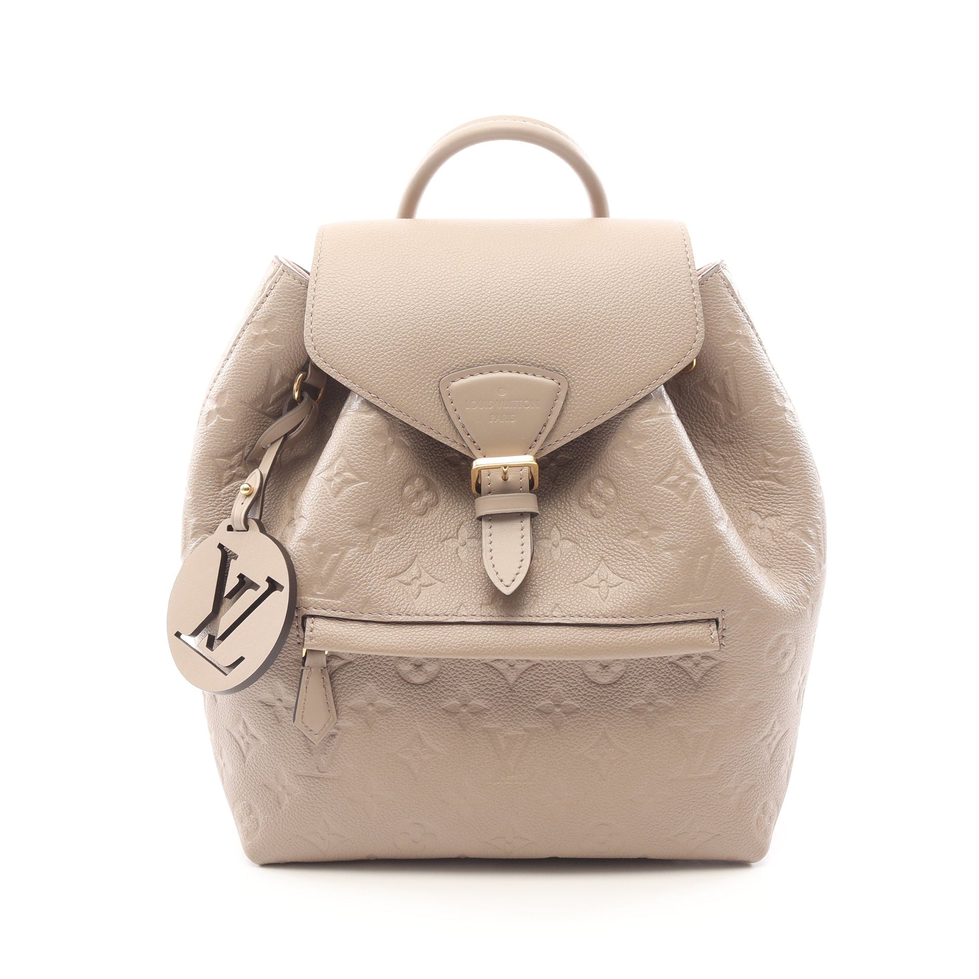 モンスリPM モノグラムアンプラント トゥルトレール バックパック リュックサック レザー グレーベージュ ルイヴィトン バッグ LOUIS VUITTON