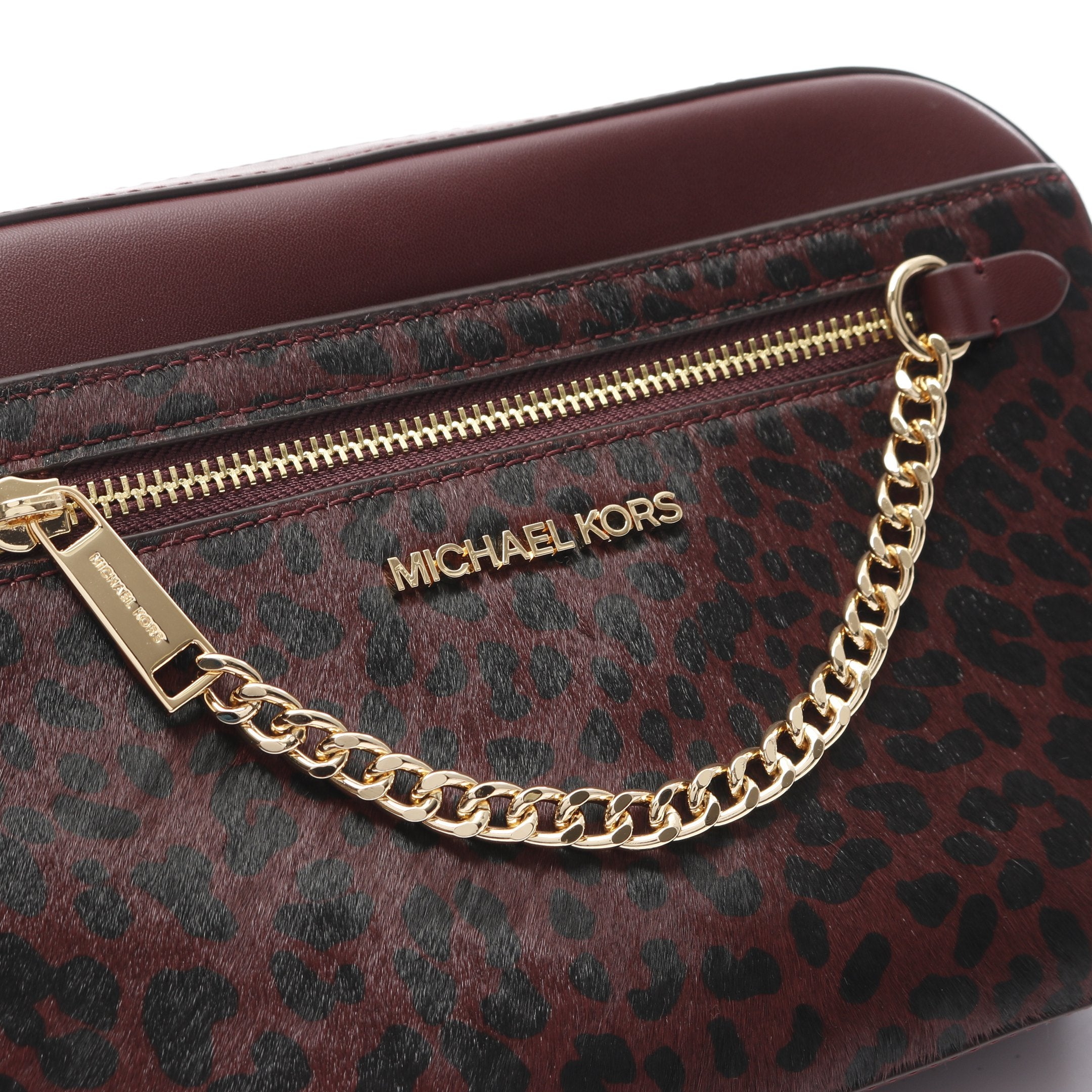 Jet Set Large Crossbody Bag ショルダーバッグ レオパード柄 ハラコ