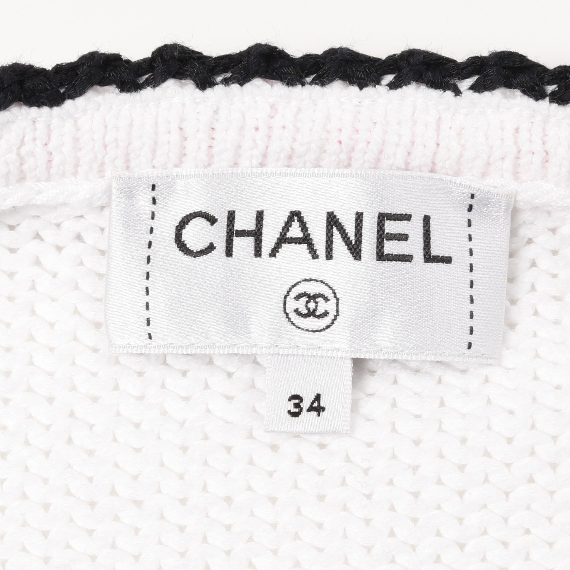 ココマークボタン ニットジャケット カーディガン コットン ナイロン ホワイト マルチカラー シャネル トップス CHANEL